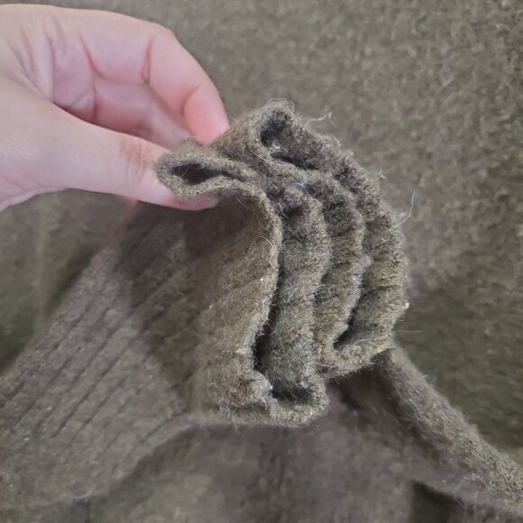 MADEWELL Womens Sweater SZ S Inland Wool Alpaca Mock Neck Pullover‎ Bell Forest - Picture 9 of 9